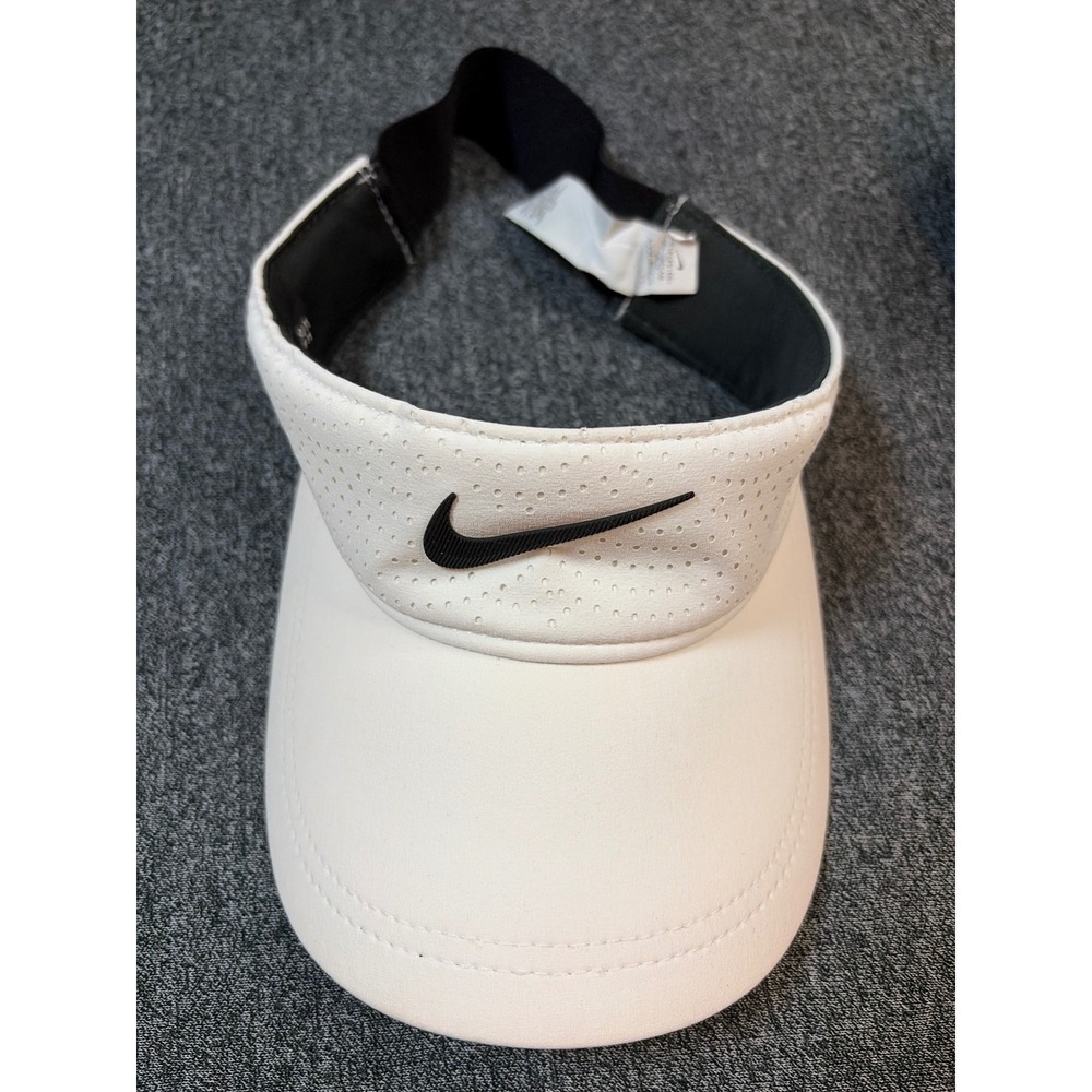 Nike AeroBill Heritage86 Golf Visor White Black BV1080-100 OSFM